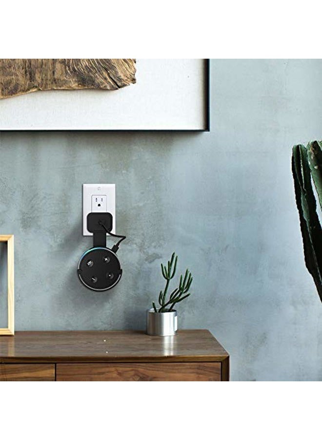 SINTRON Wall Mount Holder for UK Google Mini & Dot 2 - Smart Home Outlet Wall Mount Stand for Dot 2nd Generation Speaker Holder with Charging Cord Cable, Space Saving Accessories Without Messy Wires - Image 5