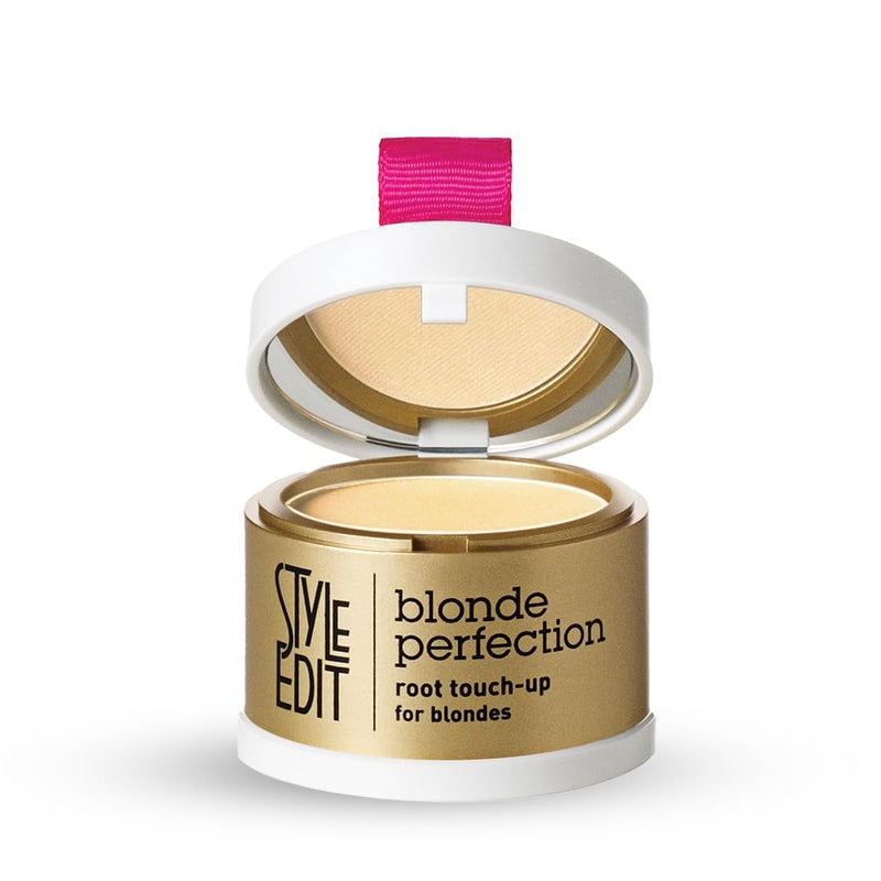 Root Touch Up Powder by Style Edit  Temporary Hair Color for Light Blonde Dark Roots Highlights and Grays  Mineral Infused Concealer for Thinning Hair and Hairline  014 oz