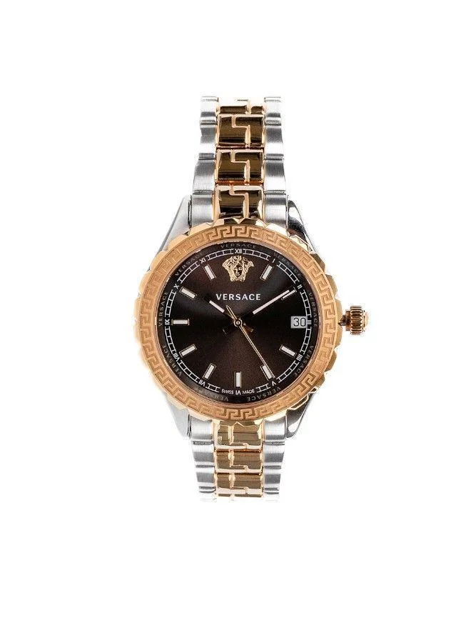 VERSACE Hellenyium GMT Brown Dial Watch