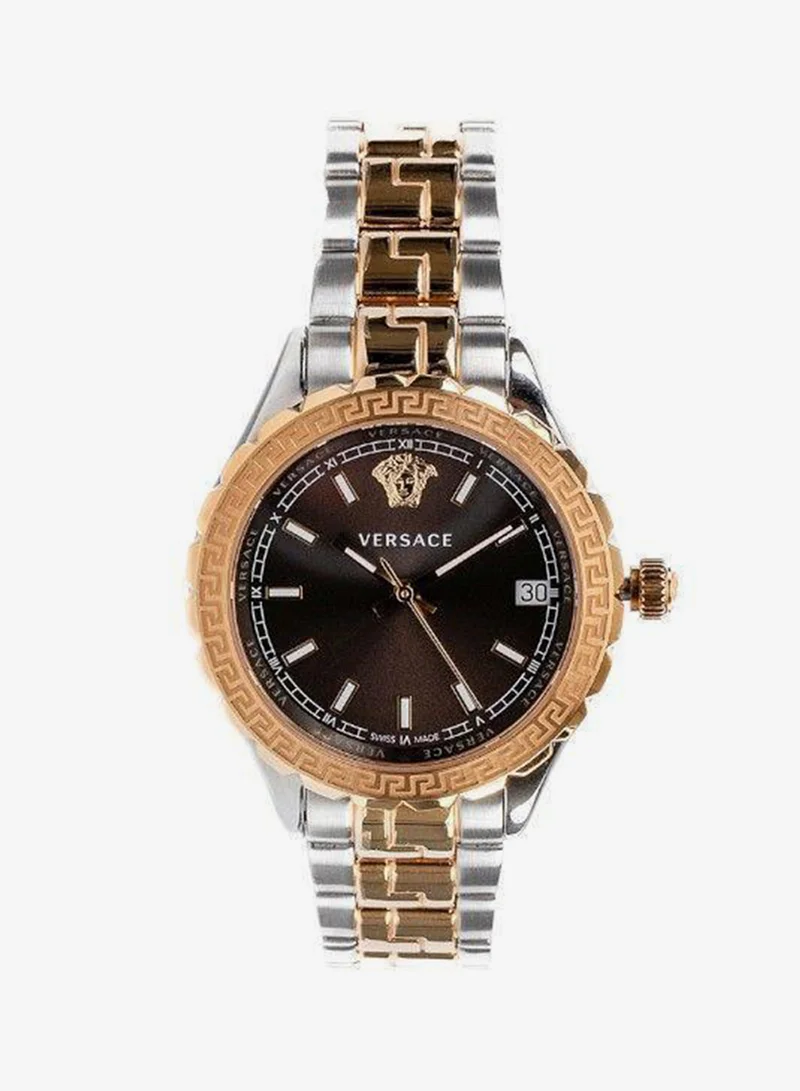 VERSACE Hellenyium GMT Brown Dial Watch