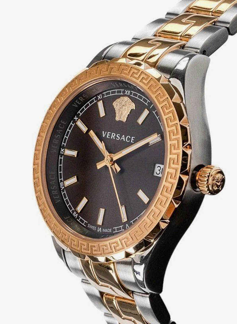 VERSACE Hellenyium GMT Brown Dial Watch