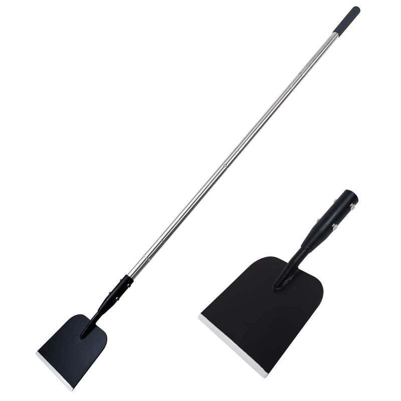BARAYSTUS Flat Shovel with Adjustable Handle, 59 in Floor Scraper, Ice Scraper, Garden Cleaning Scraper, Ice Chopper, Snow Shovel, Multifunctional Weed Remover Tool for Walkway Driveway - Image 1