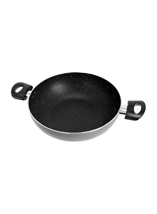 DELCASA Aluminium Wokpan With Glass Lid Grey 26cm - Image 5