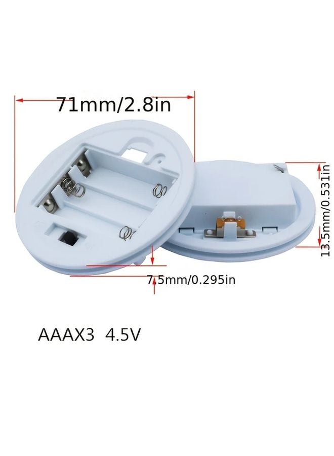 Battery Box Base With Glowing Cover Switch For 3 AAA 1 5V White Batteries - Image 3