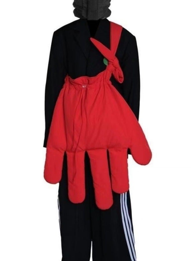 Red nylon cargo gloves, crossbody bag, shoulder tote, light luxury, high-end - Image 3