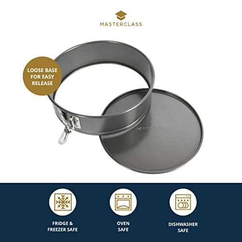 Master Class MasterClass Non-Stick Cake Tin for Baking with PTFE, PFOA and BPA Free Non Stick, Robust 1mm Thick Carbon Steel, Spring Form Loose Base, Round 23cm (9"), Sleeved - Image 3