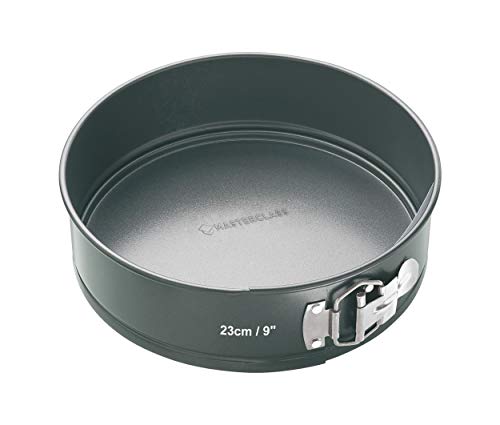 Master Class MasterClass Non-Stick Cake Tin for Baking with PTFE, PFOA and BPA Free Non Stick, Robust 1mm Thick Carbon Steel, Spring Form Loose Base, Round 23cm (9"), Sleeved - Image 1