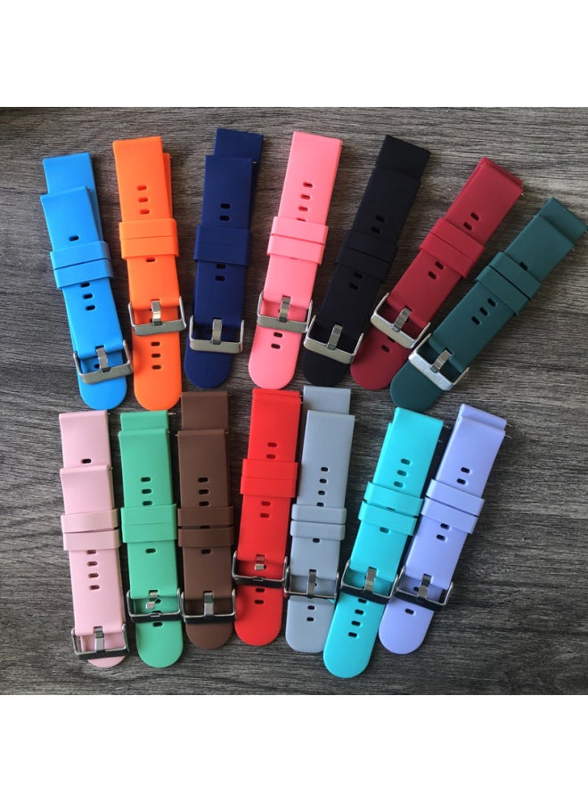Mm/22mm Universal Interface Silicone Strap For Huawei Samsung Watch Quick Release Raw Ears - Image 2