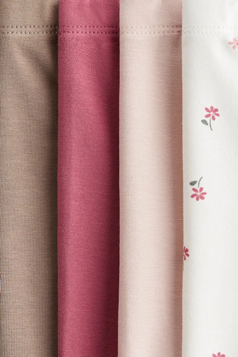 H&M 4-pack cotton jersey leggings