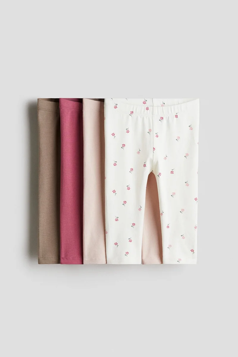H&M 4-pack cotton jersey leggings