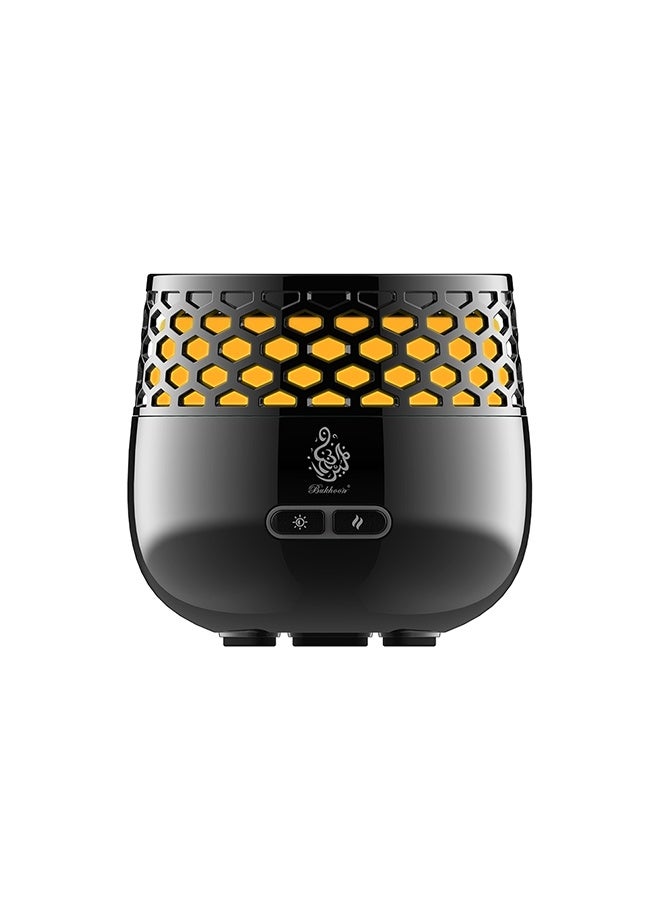 بخون بخرة إلكترونية مبخرة إلكترونية بتصميم جديد بسبعة ألوان مضيئة، آلة عطرية قابلة لإعادة الشحن مجموعة هدايا بخور عربية عالية الجودة USB - Image 4