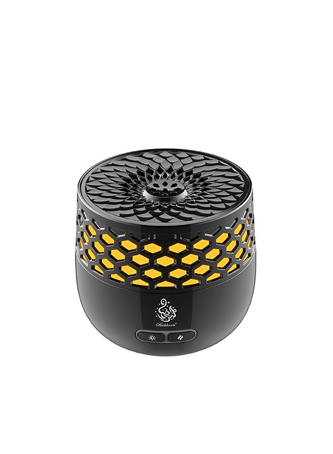 بخون بخرة إلكترونية مبخرة إلكترونية بتصميم جديد بسبعة ألوان مضيئة، آلة عطرية قابلة لإعادة الشحن مجموعة هدايا بخور عربية عالية الجودة USB - Image 2