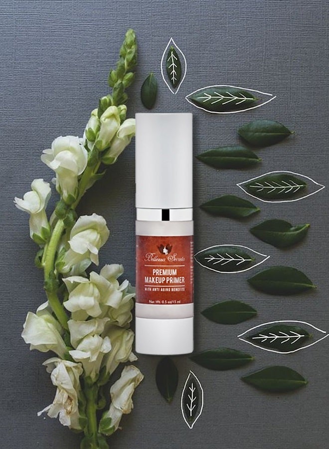 Bellezza Secreto Premium Foundation Makeup Primer- anti aging fine lines wrinkles & pore minimizer primer - Enriched with Vitamin A C & E for flawless skin- Waterproof makeup base - Made in The USA - Image 5