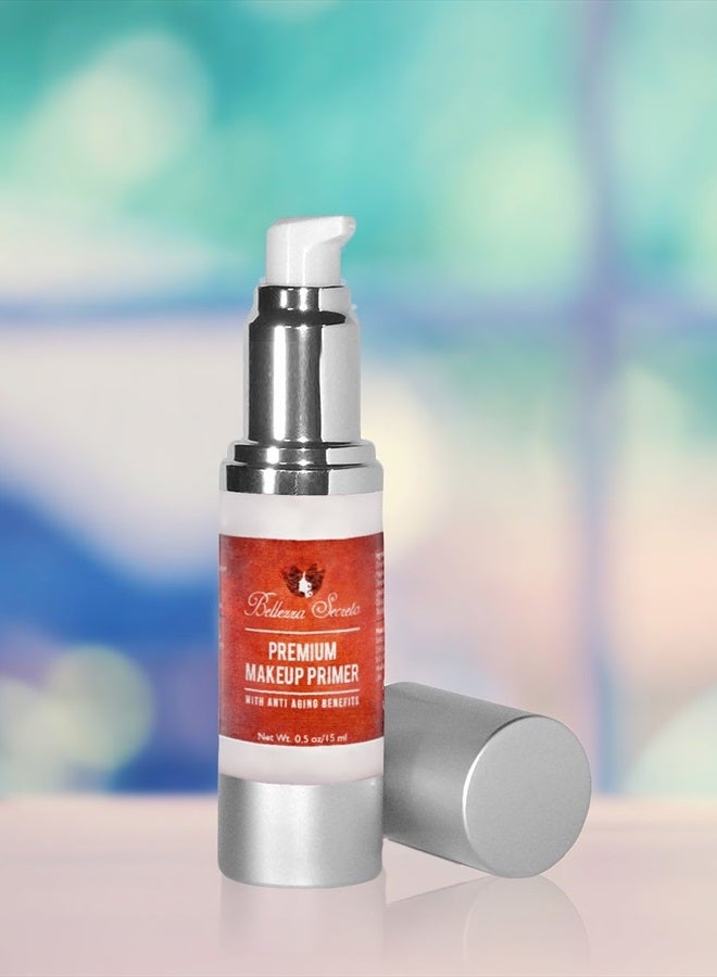 Bellezza Secreto Premium Foundation Makeup Primer- anti aging fine lines wrinkles & pore minimizer primer - Enriched with Vitamin A C & E for flawless skin- Waterproof makeup base - Made in The USA - Image 3