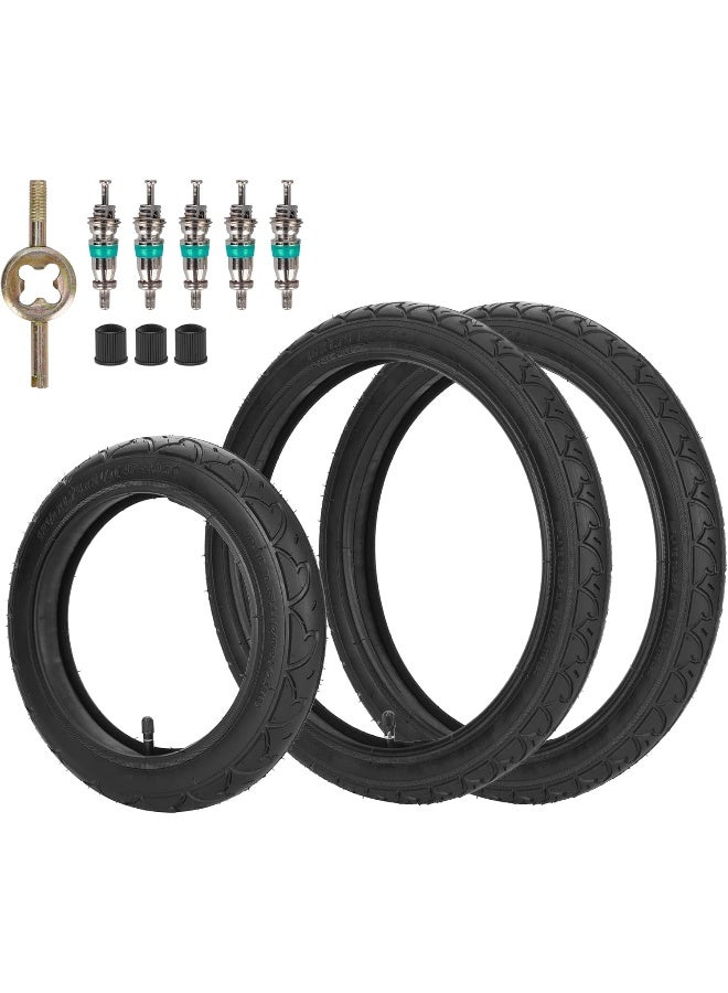 RUTU Front 12.5"x1.75/2.125/2.25 & Rear 16''*1.75/2.125(2 Set) Tire and Tube Fit for BoB Revolution SE/Pro/Flex and Duallie - Image 1