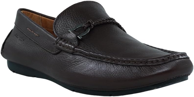 Hush Puppies أحذية سليب أون جلدية بلون القهوة الداكنة - Image 1