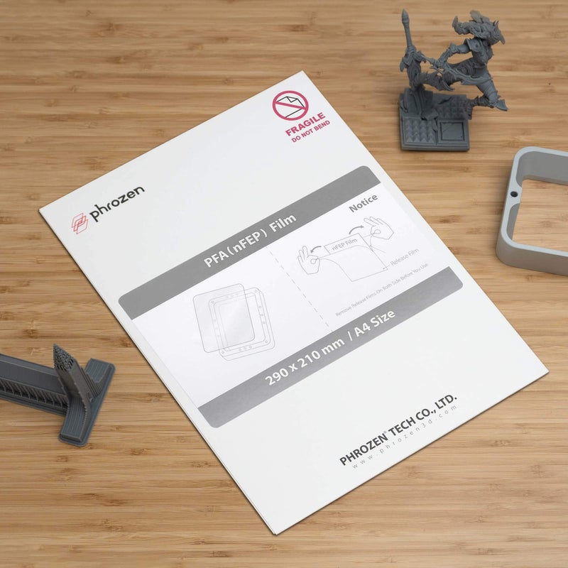 Phrozen PFA (nFEP) Release Film (3 pcs, A4 Size 210 X 297mm), Long-Lasting Uses, Accurate Print Results, for All LCD 3D Printers, Best for Phrozen Sonic Series, Sonic Mini 8K, Sonic Mini 8KS - Image 2