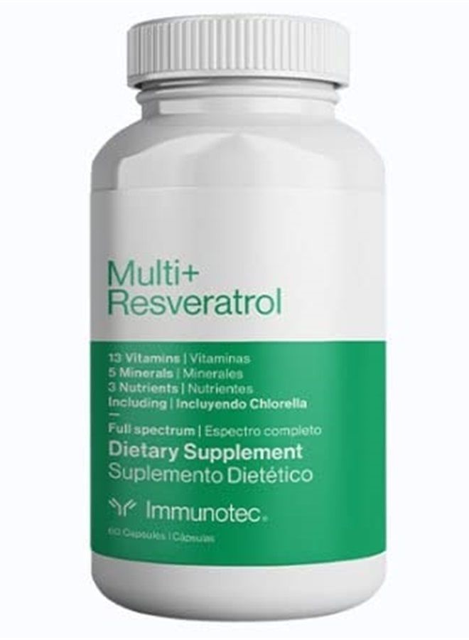 Immunotec Multi+ Resveratrol - Full Spectrum Dietary Supplement - 13 Vitamins, 5 Minerals, 3 Nutrients with Chlorella - Image 3
