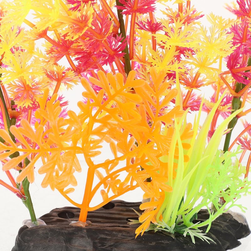 Realistic Artificial Aquarium Plants Medium Plastic Fish Tank Decor 2pcs Betta Accessories - Image 4