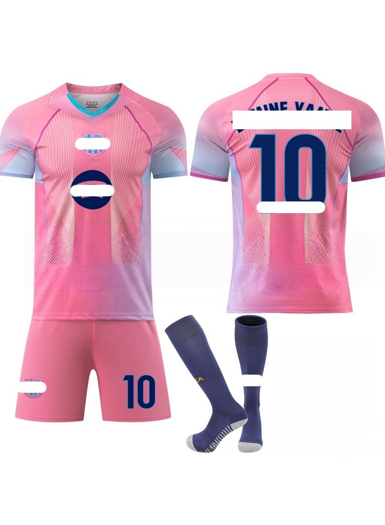 KUYING New Pink Commemorative Edition Football Suit Set - Image 1