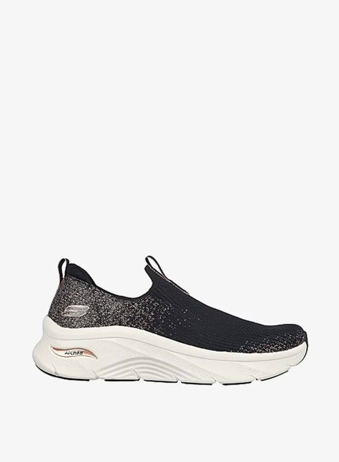 SKECHERS Womens Textured Slip-On Walking Shoes - ARCH FIT D LUX