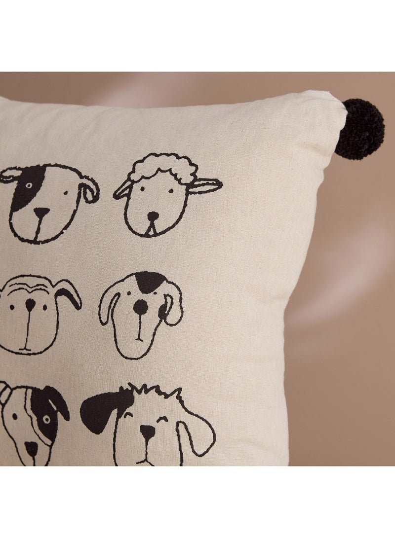 Home Box Forresta Animal Faces Filled Cushion 45 x 45 cm  - Image 2