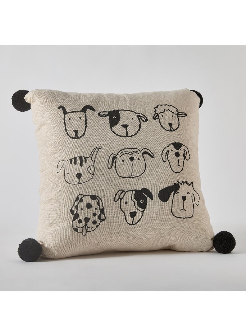 Home Box Forresta Animal Faces Filled Cushion 45 x 45 cm  - Image 5