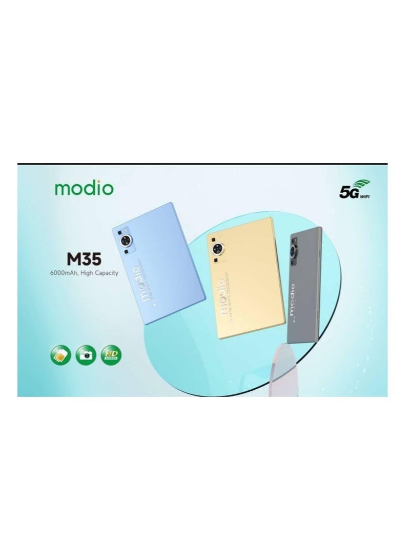 modio 💻 Modio M35 10-Inch Android Tablet | 8GB RAM + 512GB ROM | 5G Dual SIM + Wi-Fi | With Keyboard, Mouse & Back Cover – Blue | Fast, Versatile & Travel-Ready Tab - Image 2