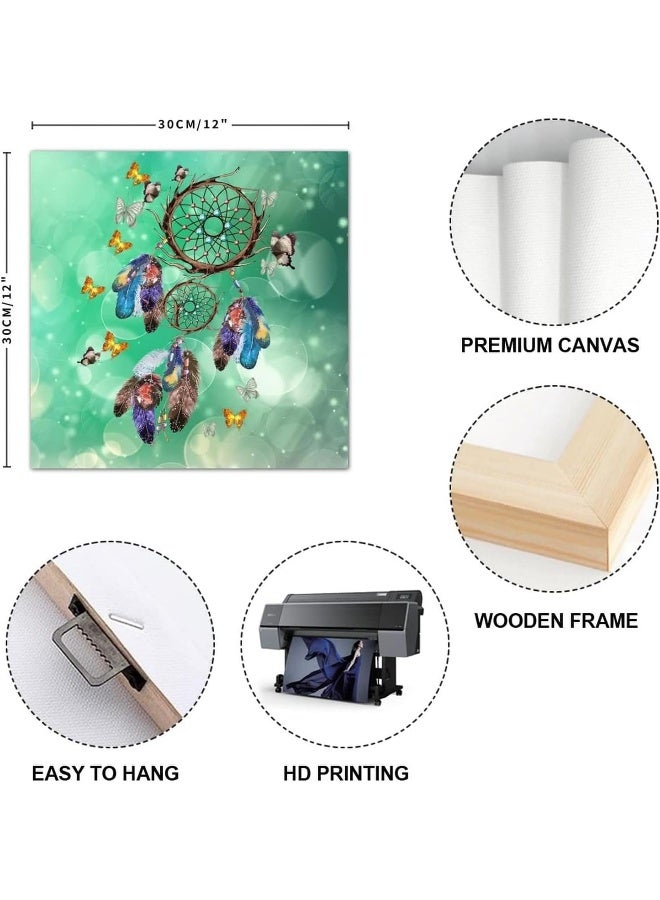 Today Idea Dreamcatchers Canvas Art Print - Abstract Boho Wall Decor for Farmhouse Living Room - Image 2