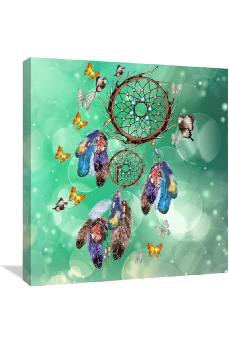 Today Idea Dreamcatchers Canvas Art Print - Abstract Boho Wall Decor for Farmhouse Living Room - Image 2