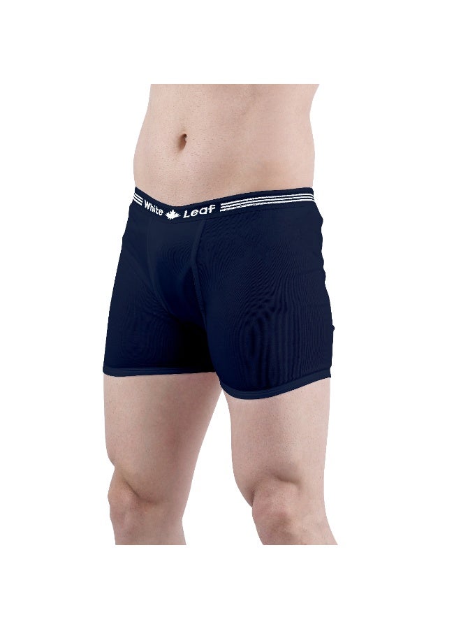WHITE LEAF Men's Trunk (Pack of 3) – 100% Combed Cotton Breathable Comfortable Innerwear, Assorted Colors (Black/Grey/Navy) - Image 5