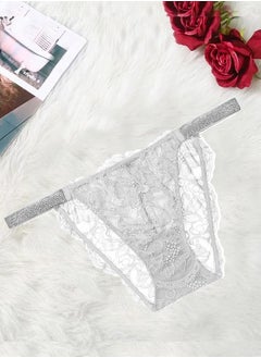 MARGOUN New Women's Panties Lace Print Underwear For Girls Ladies Soft Shorts Underpants Lingerie Fashion Design White  - Image 1