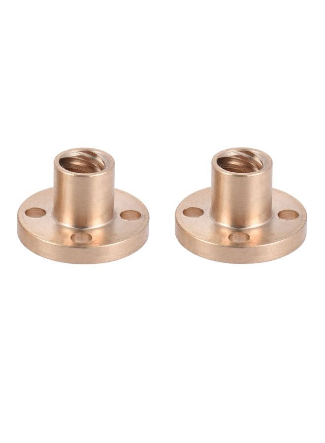 2-Piece Brass Screw Nut Gold - Image 4
