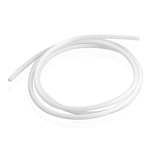 AMX3d PTFE Teflon Bowden Tube for 1.75 Filament (2.0mm ID/4.0mm OD) 2.0 Meters – White Connector Tubing for 3D Printer - Image 1