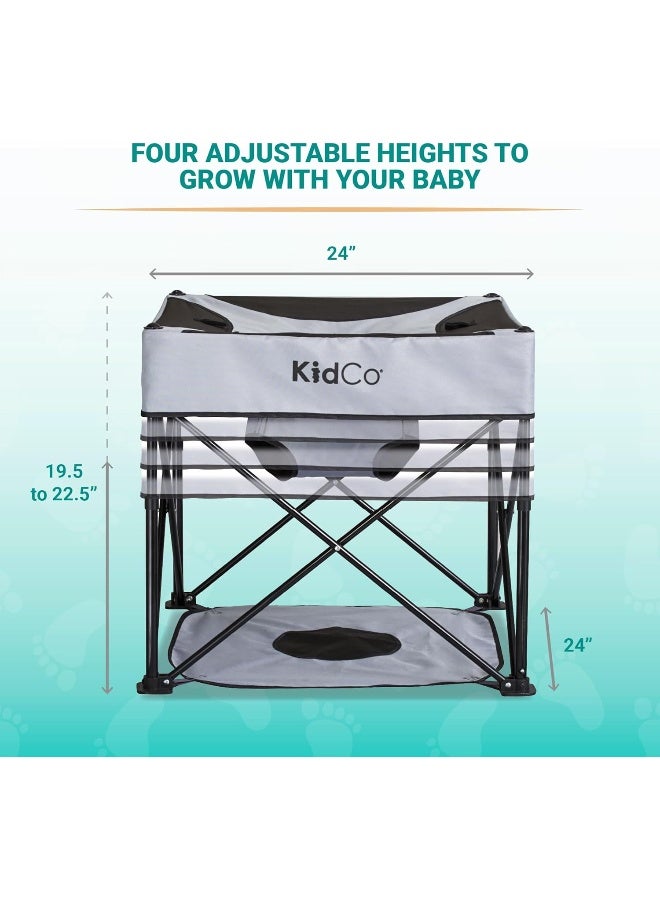 Kidco كرسي نشاط محمول قابل للطي KidCo P7004 GoPod مع وسادة أرضية، ارتفاع قابل للتعديل، وحقيبة حمل - Image 4