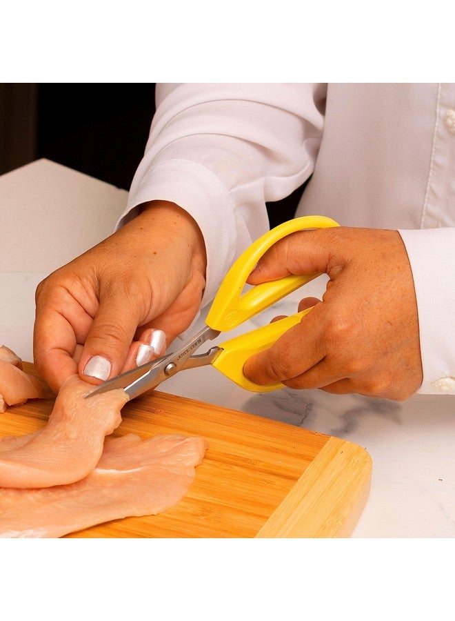Joyce Chen Original Unlimited Kitchen Scissors All Purpose Kitchen Shears With Comfortable Handles, Yellow - Image 3