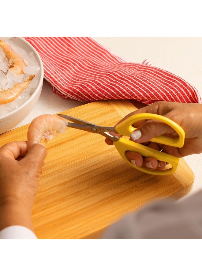 Joyce Chen Original Unlimited Kitchen Scissors All Purpose Kitchen Shears With Comfortable Handles, Yellow - Image 2