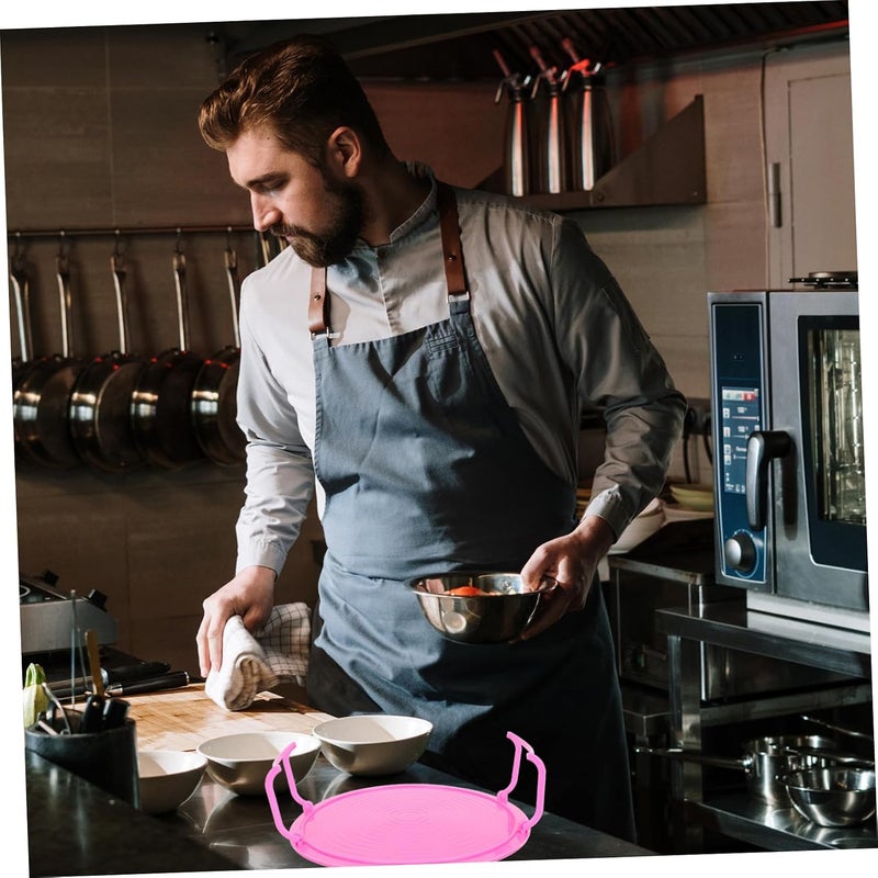 Vosarea Multi-Functional Microwave Oven Rack Steaming Tray 2-Tier Food Holder Kitchen Supplies Sturdy Steel for Cooking and Baking - Image 2
