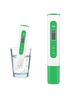 TDS Meter Digital Water Quality Tester for RO-RODI System Drinking Water,Aquariums, Hydroponics,0-9990 ppm Measuring Range,1 ppm Increments,2% Readout Accuracy（Green）