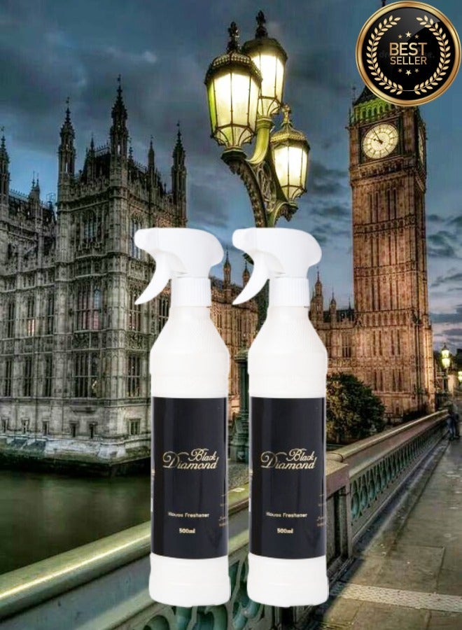 Banafa 2 Pieces Black Diamond House Freshener - Image 1