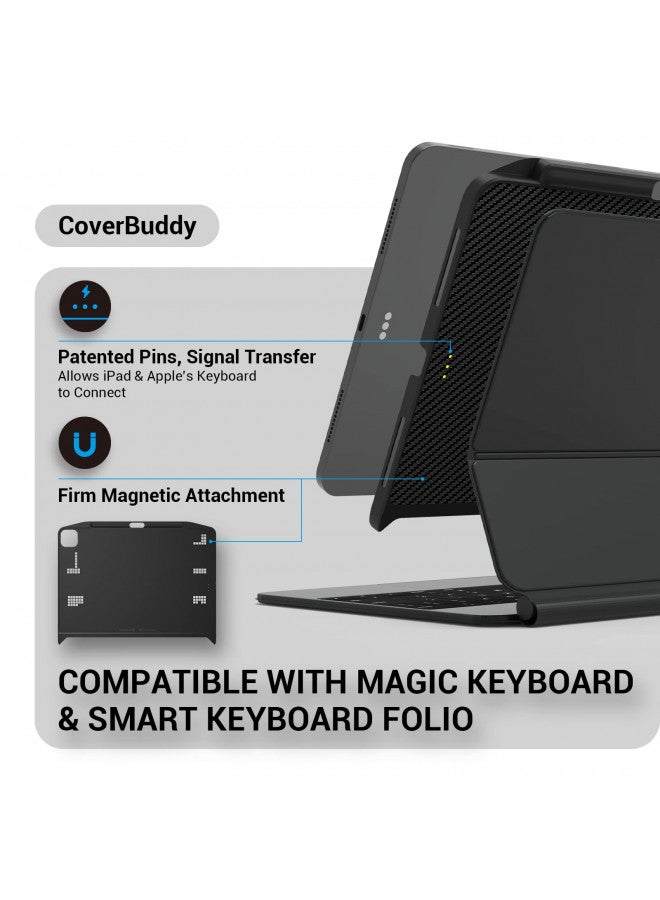 Switcheasy SwitchEasy CoverBuddy Case for iPad Pro 11" Compatible with Magic Keyboard & Smart Keyboard Folio (Keyboard Not Included) | for 2018-2022 11" iPad Pro 1st-4th Gen / 10.9" iPad Air 4 & 5 - Black - Image 2