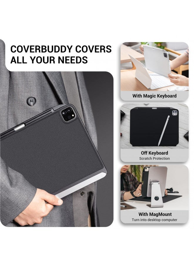 Switcheasy SwitchEasy CoverBuddy Case for iPad Pro 11" Compatible with Magic Keyboard & Smart Keyboard Folio (Keyboard Not Included) | for 2018-2022 11" iPad Pro 1st-4th Gen / 10.9" iPad Air 4 & 5 - Black - Image 4