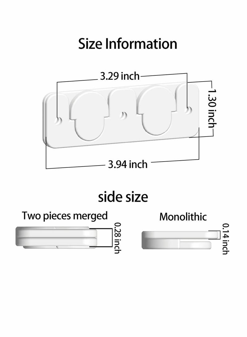 SYOSI Picture Frame Hangers, French Studs, Hidden Brackets,  Interlocking Z Bar Clips Wall Mounting Brackets, Wall Shelves For Hanging Wall Painting, Mirrors, Artwork, 4 Inch Length , 6 Pairs, White - Image 2
