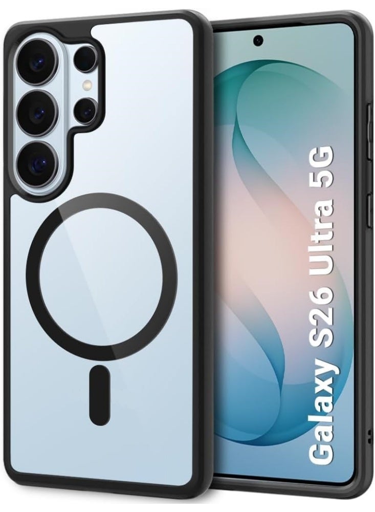جراب شفاف مغناطيسي رفيع ممتص للصدمات خفيف الوزن ومتين [متوافق مع ماج سيف] [مغناطيس قوي] [لا يصفر] لموبايل سامسونج جالاكسي S26 ألترا - Image 1