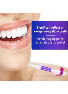 GlorySmile 3 Pcs Purple Teeth Whitening Pen Purple Toothpaste for Teeth Whitening V34 Color Corrector Toothpaste Purple Toothpaste Whitening Teeth Whitening Kit for Sensitive Teeth with Pap  - Image 4