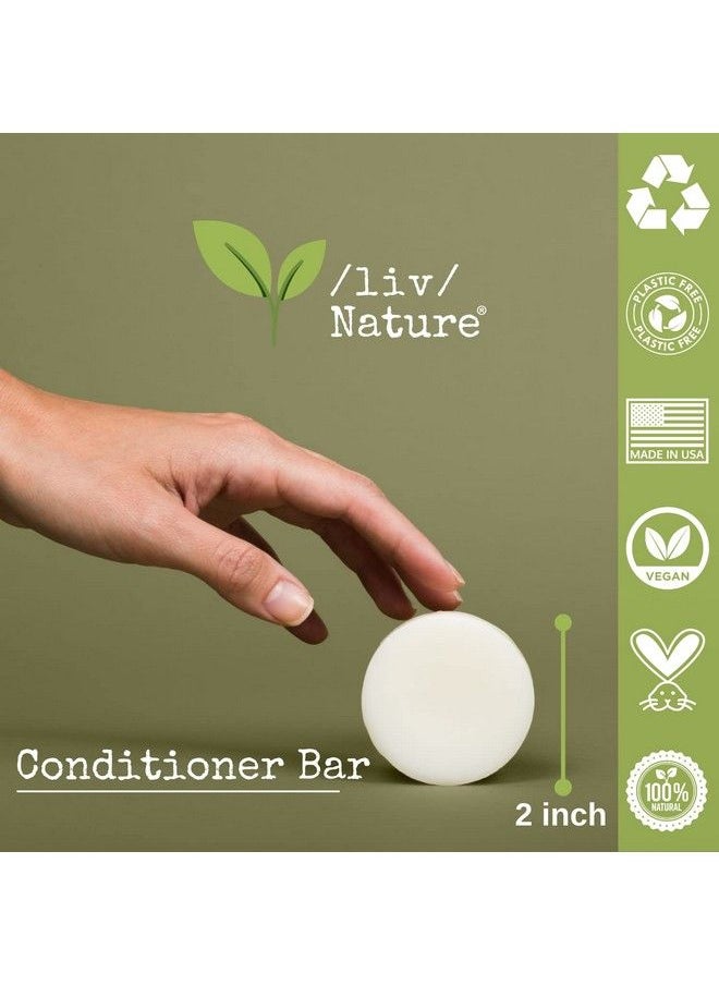 /liv/ Nature - Scented Conditioner Bar With Argan Oil Made With Natural Ingredients For Dry Hair Plantbased Plasticfree Conditioner Bar For Travel Sweet Orange Ylang Ylang (1Pack) - Image 1