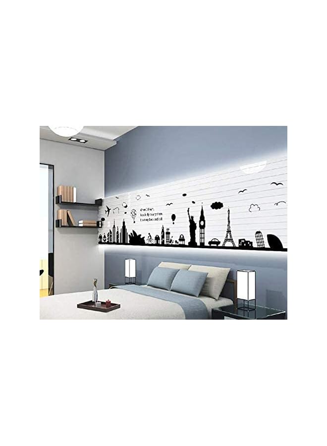 Zaboon Style City Wall Stickers Removable For Living Room Bedroom Home Decoration Wall Decal - Image 2