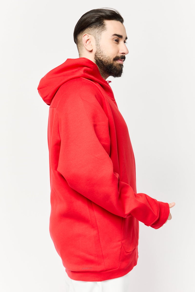Adidas Men Sportswear Fit Long Sleeve Outdoor Sweatshirt, Red  - Image 4