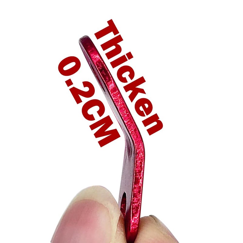 YERGOFE Guyline Tensioners Tent Rope Tensioners - 36 Pcs - 3 Types Each 12 Pcs Alloy Cord Tensioner Camping Tent Guyline Cord Adjuster Combination Camping Gear, Red - Image 4