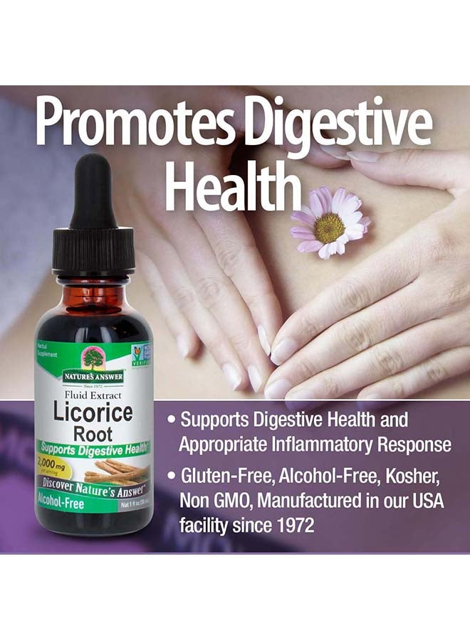 NATURE'S ANSWER Licorice Root Herbal Supplement 30Ml - Image 4